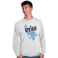 thumbnail image 2 of Map Long Sleeve Tees Shirts T-Shirts Great Salt Lake Utah State Pride UT Souvenir, 2 of 2
