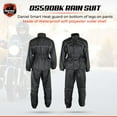 thumbnail image 2 of Daniel Smart Motorcycle Soft Polyester Rain Suit for Man Waterproof with Reflective piping and Zipper Closure., 2 of 6