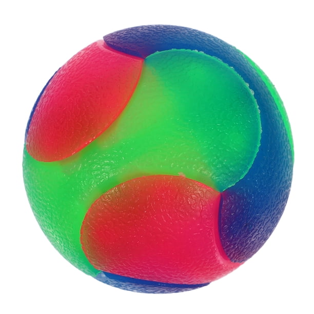 ColoMX Pelotas de tenis iluminadas para perros que brillan en la oscuridad, juguetes interactivos para perros, pelota elástica intermitente para saltar para perros pequeños, cachorros y gatos