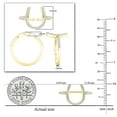 thumbnail image 4 of Dazzlingrock Collection Round White Diamond Horseshoe Engagement Ring for Women (0.15 ctw, Color I-J,Clarity I2-I3) in 10K Yellow Gold, Size 9, 4 of 5
