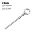 thumbnail image 3 of Lifting Eye Bolt 2 Sets M6x100mm Eye Bolt with Nut Washer 304 Stainless Steel Shoulder Lifting Ring Eye Bolt, 3 of 6