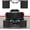Black, variant on 2" 2.5" 3" Hitch Mounted Mud Flaps, W/Stainless Steel Mud Flap Weights/Backing Plate Universal Heavy-Duty Mud Flaps System Height and Width Adjustable for Most Types of Vehicles