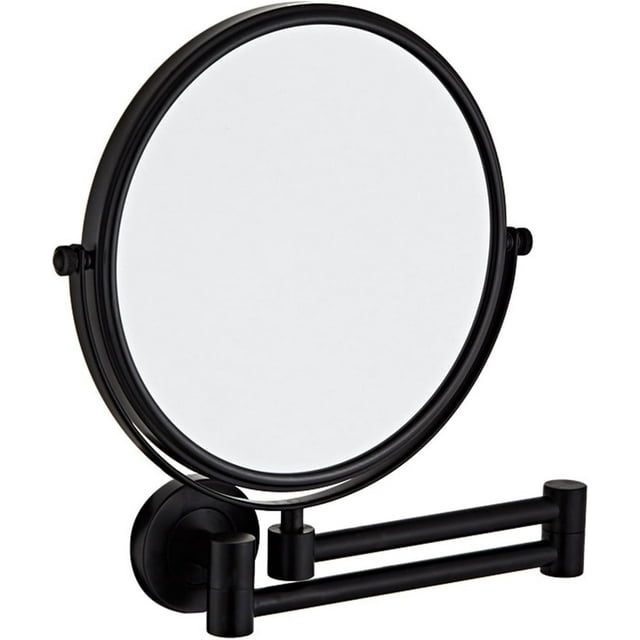 Makeup Mirror Wall Mounted Extra Long Arm, Magnifying Mirror Wall Mounted Adjustable, Cosmetic Vanity Mirror Magnification Double Sided, 360° Swivel Extend and Fold Bathroom Shaving Mirror ( Color : B