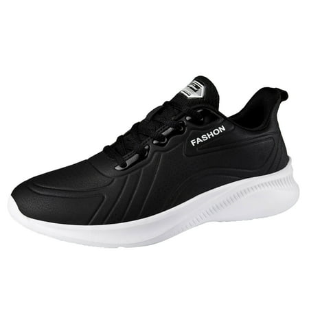 XDDST Mens Slip On Shoes Mens Shoes Casual Leather Laace Up Solid Color Casual Fashion Simple Shoes Running Shoes