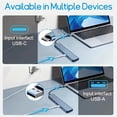 thumbnail image 3 of USB C Docking Station, 9-in-1 Hub with 4K HDMI, 100W PD Charging, Gigabit Ethernet, USB 3.0, SD/TF Card Reader for Dell HP Lenovo MacBook Laptops, 3 of 7