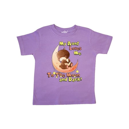

Inktastic My Aunt Loves Me To the Moon and Back Gift Toddler Boy or Toddler Girl T-Shirt
