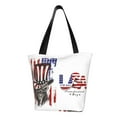 thumbnail image 1 of Disketp Patriotic Skull Art for Women’s Casual Shoulder Tote Bag Cross-body Handbags for Shopping, Travel and Daily Use, 1 of 6