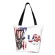 thumbnail image 1 of Fotbe Patriotic Skull Art Bolsa de Playa con Estampado, Bolsa de Hombro, Bolsa de Mano Espaciosa, Bolsa de Viaje Ligera, Bolsa de Compras Versátil, 1 of 6