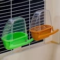 thumbnail image 4 of Pebbuoy Bird Feeder Clear Dual-Purpose Feeder with Perch Easy Installation Parrot Water Feeder Bird Supplies, 4 of 8