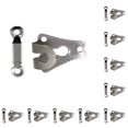 thumbnail image 3 of Bearachild 10 piezas de ganchos de metal para pantalones, sujetadores de galvanoplastia antioxidantes extraíbles portátiles reutilizables, vestidos, Blanco plateado 10piezas Bearachild CBP131595, 3 of 4