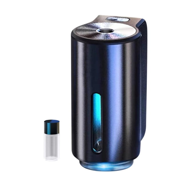 Feltree Wooden Grain Flame USB Humidifier Night Light, 7-Color Volcanic Mist Diffuser with Silent Aromatherapy, 300ml Bedside Decor