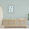 thumbnail image 2 of Stupell Ocean Beach Text Letters Phrase Landscape Painting Gray Framed Art Print Wall Art, 2 of 7