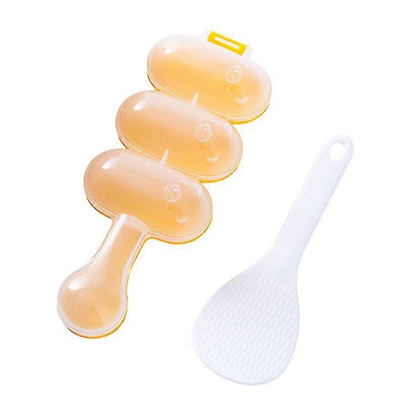 2pcs Rice Ball Sushi Rice Ball Mold With Rice Spoon