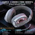 thumbnail image 5 of ATTACK SHARK L60 Ultra-Light Tri-Mode Gaming Headset Ultra-Light Tri-Mode Wireless Gaming Headset for PC/PS4/Xbox-White/Pink, 5 of 7