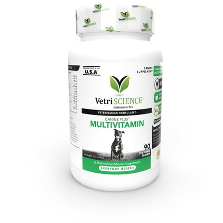 UPC: 0026664007216 | VetriScience Canine Plus Multivitamin for Senior Dogs Mood Skin Coat Liver Function Duck Flavor 90 Chewable Tablets