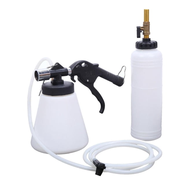 Riwesomey Accesorios para coche de 1L y 0,75 L, bomba de líquido para purga de frenos, Kit de drenaje, herramientas de reparación de tubos de tanque de Vehículos, repuestos y accesorios Mis