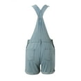 thumbnail image 5 of Women Denim Bib Overalls - Adjustable Straps, Loose Fit Tapered Leg Jumpsuits, Polyester Fabric, Casual/Outdoor Wear (S-XXL Sizes), 5 of 6