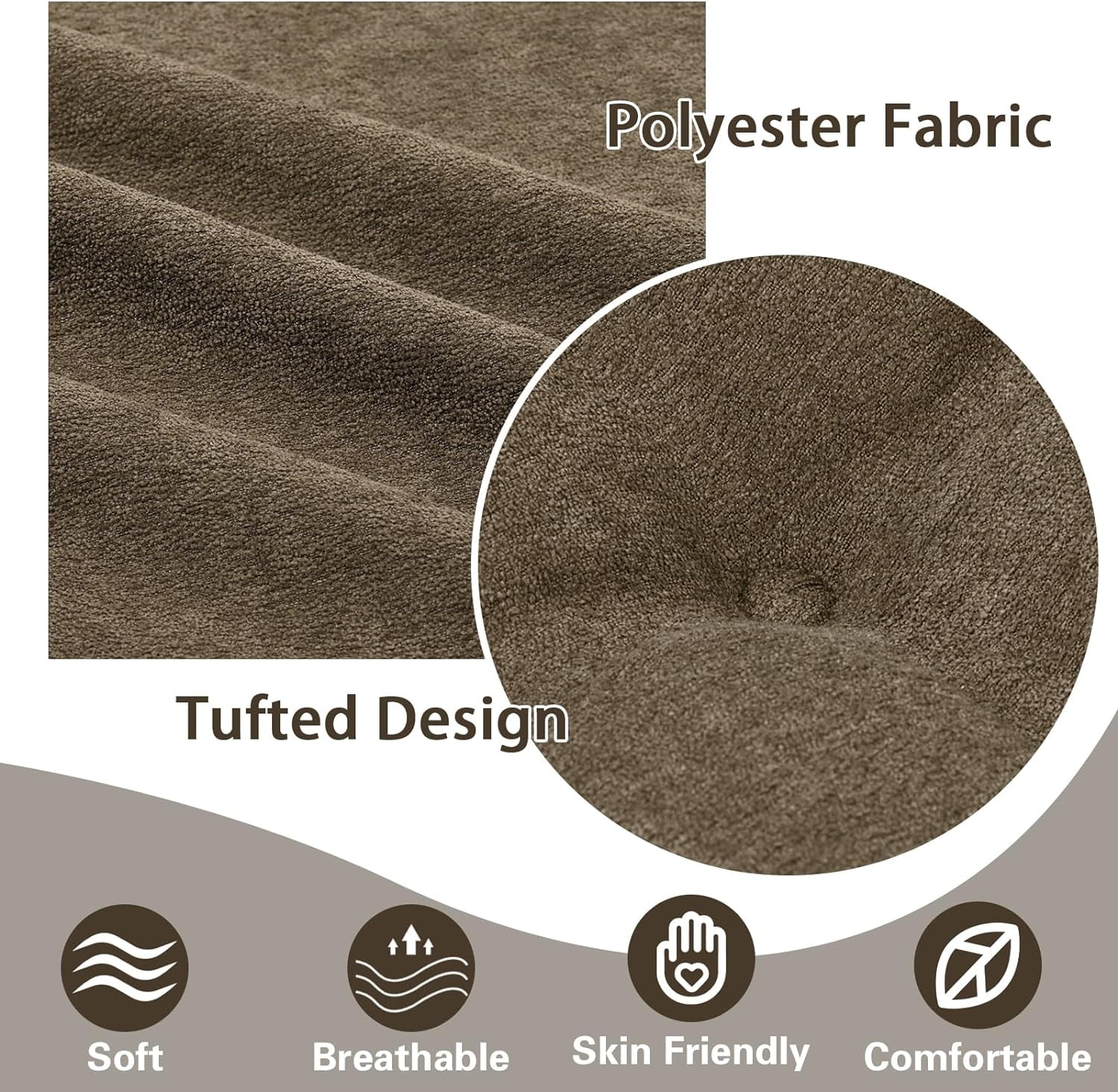Recliner Cushion for Elderly - Patented Dual Seat Cushion for Sagging Recliner Replacement Booster Cushion for Easy Get Up from Chair, Sofa & Couch, Relieves Long-Sitting Pain