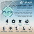 thumbnail image 4 of Cabana Filters 14 x 20 x 1 HVAC Furnace Air Filter Replacement, MERV 13, 6 Pack, 4 of 6