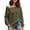 Army Green, variant on BUIGTTKLOP Womens off the Shoulder Sweatshirt Lightweight Oversized Long Sleeve Tops Loose Fitted Tunic Tops