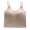 Khaki, variant on Spaghetti Straps Thin Strap Tank Tops Stretch Camisole Breathable Stretch Cami Top Crop Tank Top Summer Cami Shirt Fitted Sleeveless Stretch Vest Sleeveless Tank Khaki L