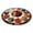 D, variant on 3D Round Fall Rug, Vintage Halloween Well Staircase Pumpkin Crow Maple Leaf Circular Floor Mat, Autumn Harvest Home Decor Carpet