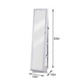 thumbnail image 6 of Wellynap 360° Rotated Full-Length Mirror, 63"H Wooden Jewelry Box with Mirror for Women - White, 6 of 8