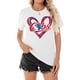 thumbnail image 1 of Camiseta Talovee Baseball para mujer Game Day, blanca, talla L, 1 of 4