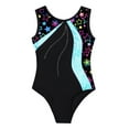 thumbnail image 6 of Sinleey Gymnastics Leotards for Girls Sleeveless One-piece Ballet Dancing Athletic Leotards with Cyan 6, 6 of 7