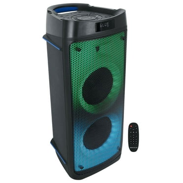 Rockville BASS PARTY 65 120w Battery Powered LED Bluetooth Speaker Mic Input