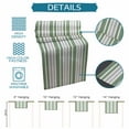 thumbnail image 7 of Table Runners 90 Inches Long Dress Scarves, Sage Green Stripes Farmhouse Coffee/Dining/Kitchen Table Runner for Living Room, Modern Minimalist Horizontal Ombre Lines 13x90 Inch, 7 of 7