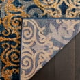 thumbnail image 5 of SAFAVIEH Evoke Keith Damask Area Rug, Blue/Orange, 3' x 5', 5 of 7
