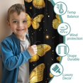 thumbnail image 3 of Blackout Kids Curtains,Butterflies Sunflowers Childrens Insulated Curtains Set Of 2,Bedroom Essentials,Toddler Room Decor 42x54in(106x137cm), 3 of 4