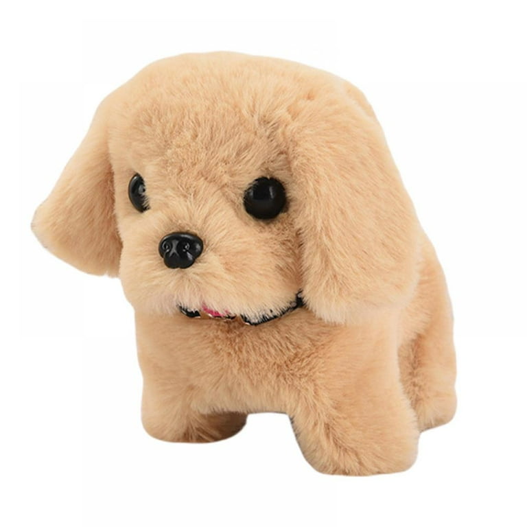 Electronic Interactive Dog Pet Toy,Walking Barking Singing,Plush Golden  Retriever,Realistic Lifelike Animals,Animated Stuffed Puppy Dog Toy Plush