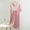 01 Pink, variant on Weiqiqre Plus Size Pajamas for Women Nightgown V Neck Pleated Sleepwear Short Sleeve Lace Trim Nightshirt Boyfriend Sleepdress