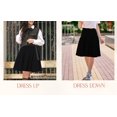 thumbnail image 4 of BGDK Girls' School Uniform Pleated Pull-on Knee Length Panel Skirt, Knit Waistband Navy 14, 4 of 5