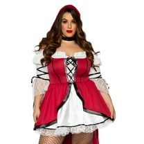 Leg Avenue Women's Plus Storybook Red Riding Hood Costume
