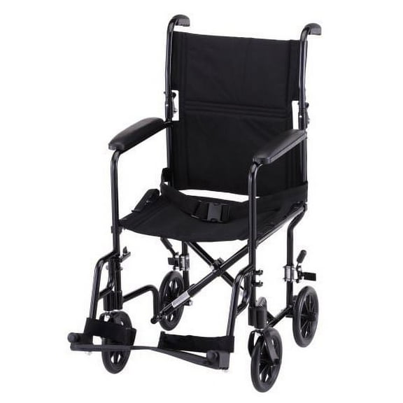 Steel Standard Wheelchair Front Rigging: Elevating Leg Rests, Seat Size: 19" W, Arm Type: Full Arms