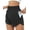 Black, variant on MLDRA Womens Running Shorts High Waisted Athletic Shorts Built-in Liner Black Gym Workout Shorts with Zipper Pocket