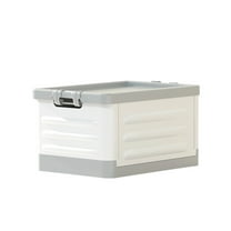 HBBKVI 17x11x9.5in Foldable Storage Box with Wheels Living Room Storage Box with Wheels Foldable Trolley Book Box Toy Classroom Storage Box Clothes Home Storage Box