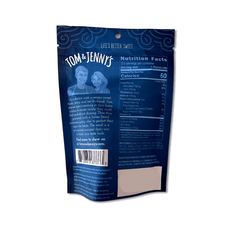 Tom & Jenny’s Soft Caramels Candy SugarFree Caramel Candy 1 Bag Ginger
