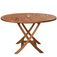 thumbnail image 2 of All Things Cedar 4-ft Teak Octagon Folding Table, 2 of 3