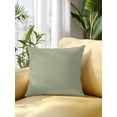 thumbnail image 2 of 1 Pack Outdoor Throw Pillow, Sage Green Waterproof Pillow with Insert Included, Farmhouse Sage Green Decor Decorative Accent Cushion Sofa Pillows for Patio Porch, 18 x 18 In, 2 of 8
