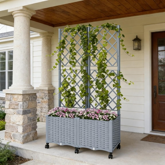 Mobile Raised Garden Bed Outdoor Planter Box