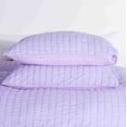 thumbnail image 3 of NC Home Fashions 3-Pieces Seersucker Duvet Cover Set, Queen- for Comforter/Quilt/Blanket, with Zipper & Corner Ties-Luxurious, breatable and Ultra soft (Queen, Violet), 3 of 5