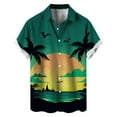 thumbnail image 2 of ZZHZGZ Late July Mens Flannel Shirt Flannel Purple Men's Coconut Tree Short Sleeve Shirt Summer Casual 3D Printing Hawaii Short Sleeve Shirts Late July Men Oversized T Shirt Xxl, 2 of 5