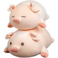 thumbnail image 2 of BR Almohada de peluche de cerdo de peluche suave, juguete de peluche de cerdo lindo y tierno, regalo perfecto para niños y amantes de los cerdos, 2 of 5