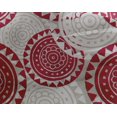 thumbnail image 4 of oneOone Georgette Viscose Crimson Red Fabric Floral Mandala Block Sewing Craft Projects Fabric Prints By Yard 42 Inch Wide, 4 of 4
