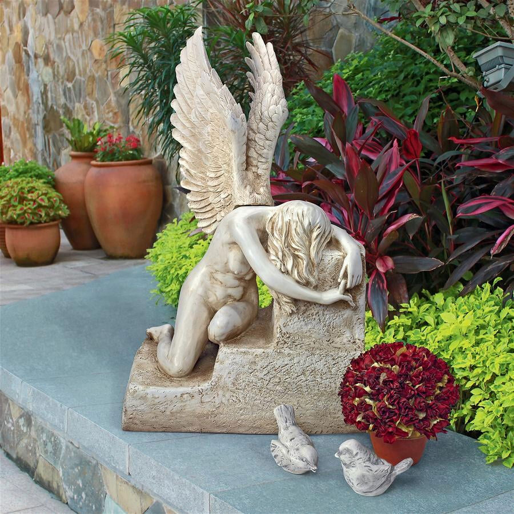 Design Toscano Sacred Heart Of Jesus Statue - 12 Inch, Hand-Painted Italian Style