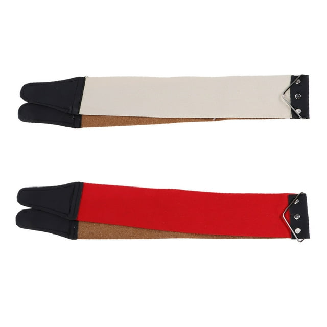 2PCS Shaving Special Use Grinding Cloth Traditional Knive Use Cloth Double Layer Real Leather Knives Use Cloth (Random Color)